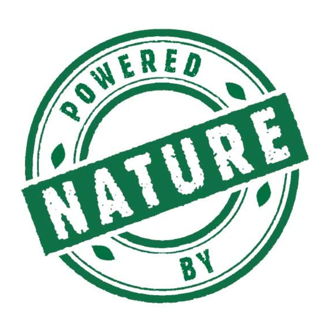 Powered by nature logo.