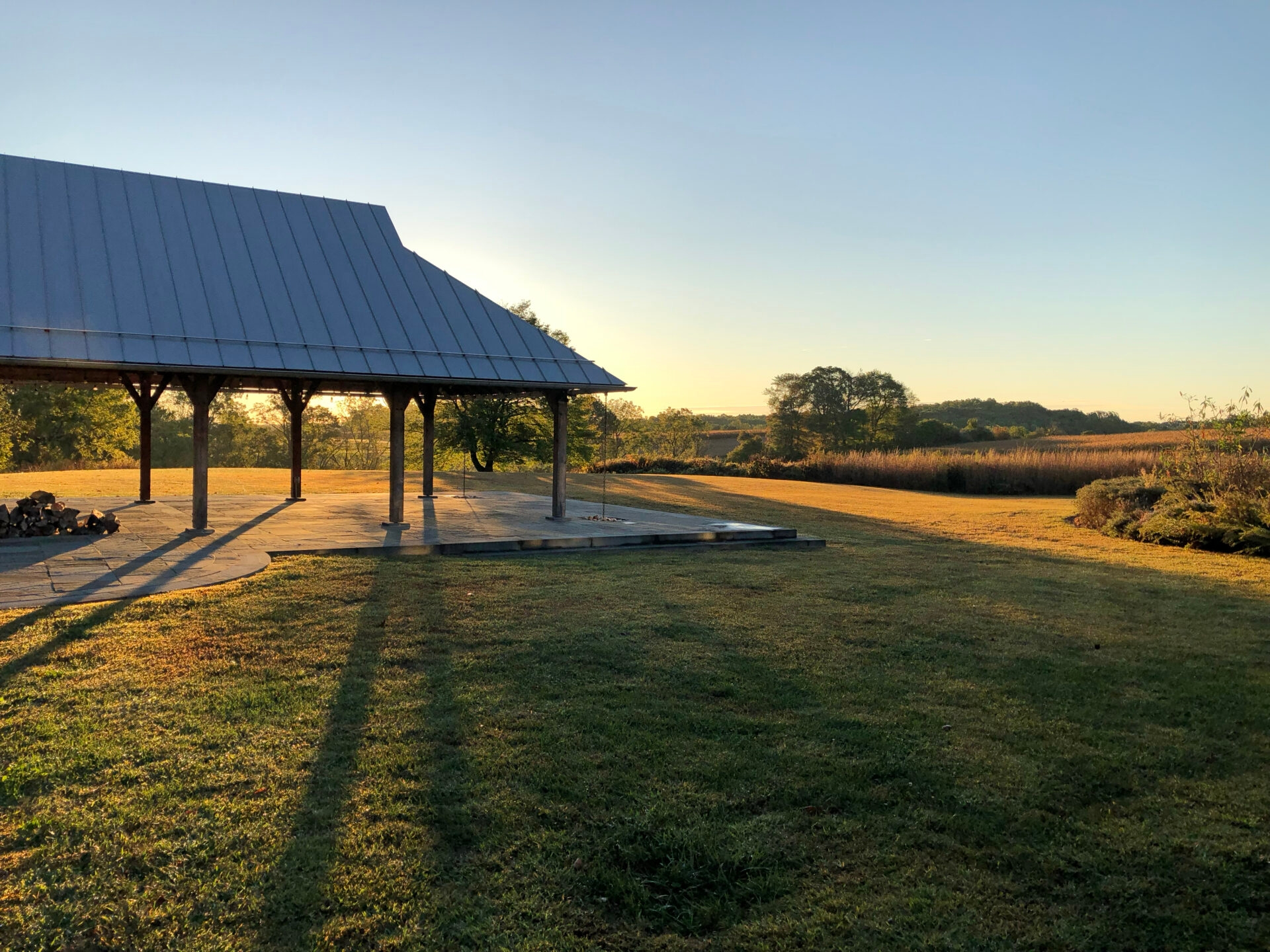 Photo by Matt Grammond
 - Sunrise in spring at the Lenfest Center at ChesLen Preserve.
