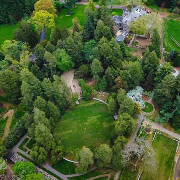 Aerial view of Stoneleigh Garden