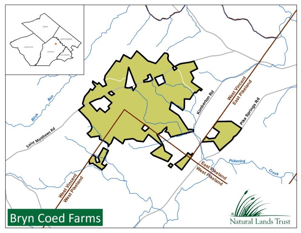 Bryn Coed Farms location map
