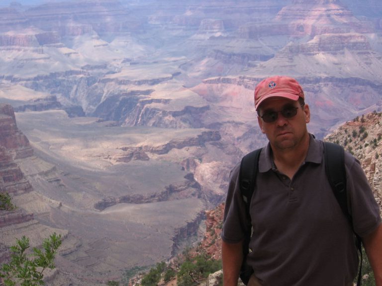 Scott Wendle in front of the grand canyon.