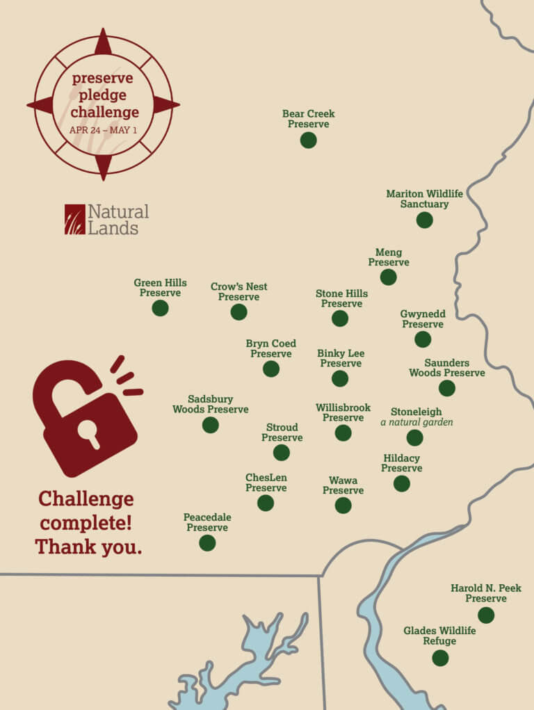 Preserve Pledge Challenge Map Graphic