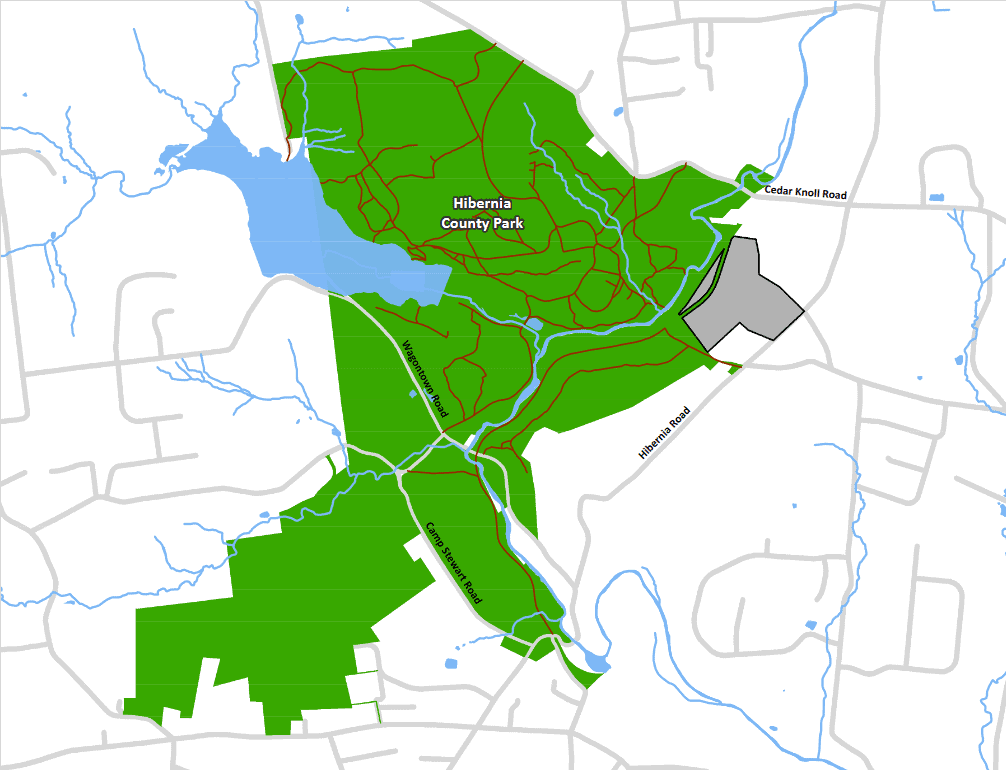 Map of Hibernia County Park