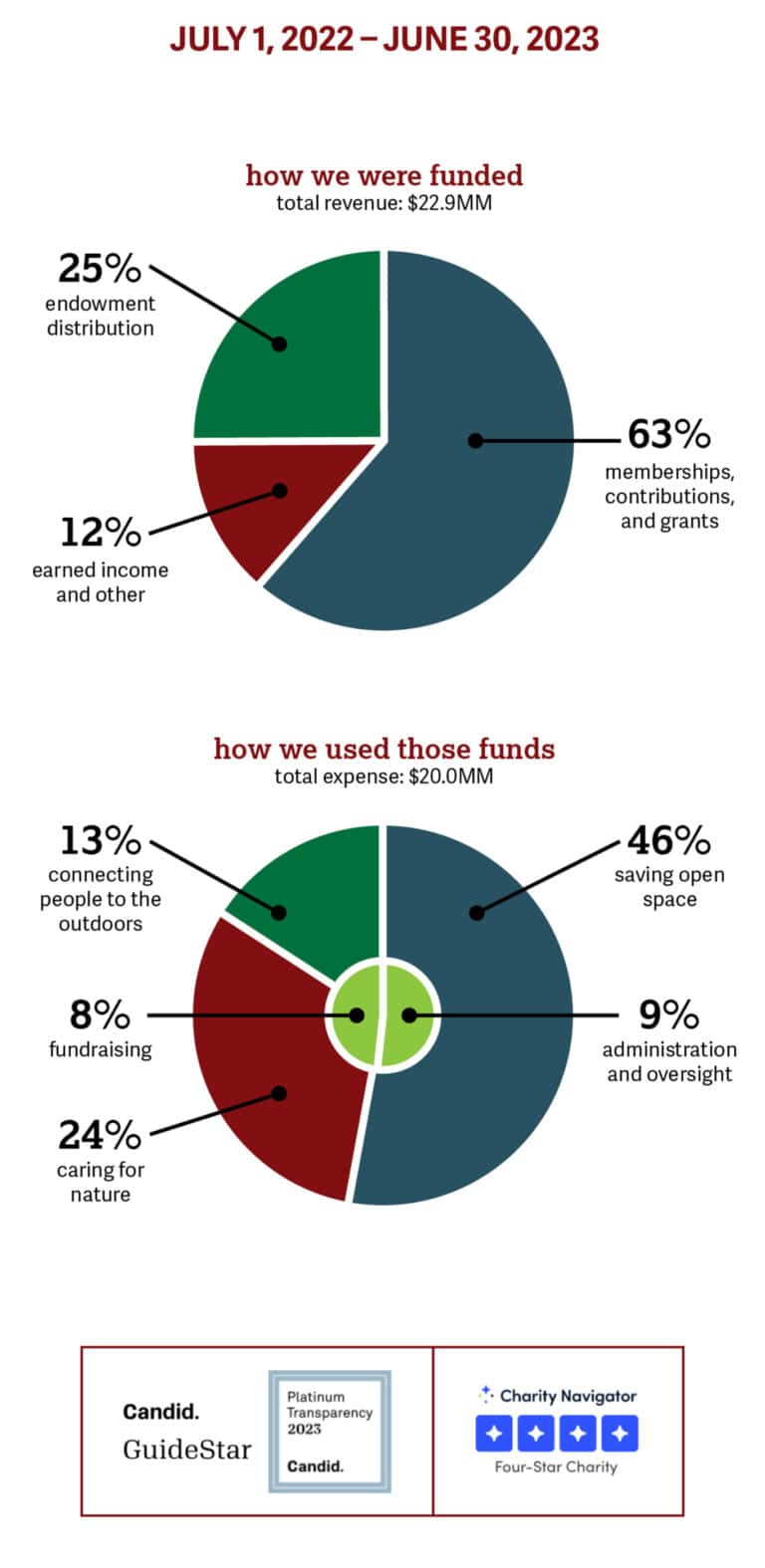 financial pie charts graphic