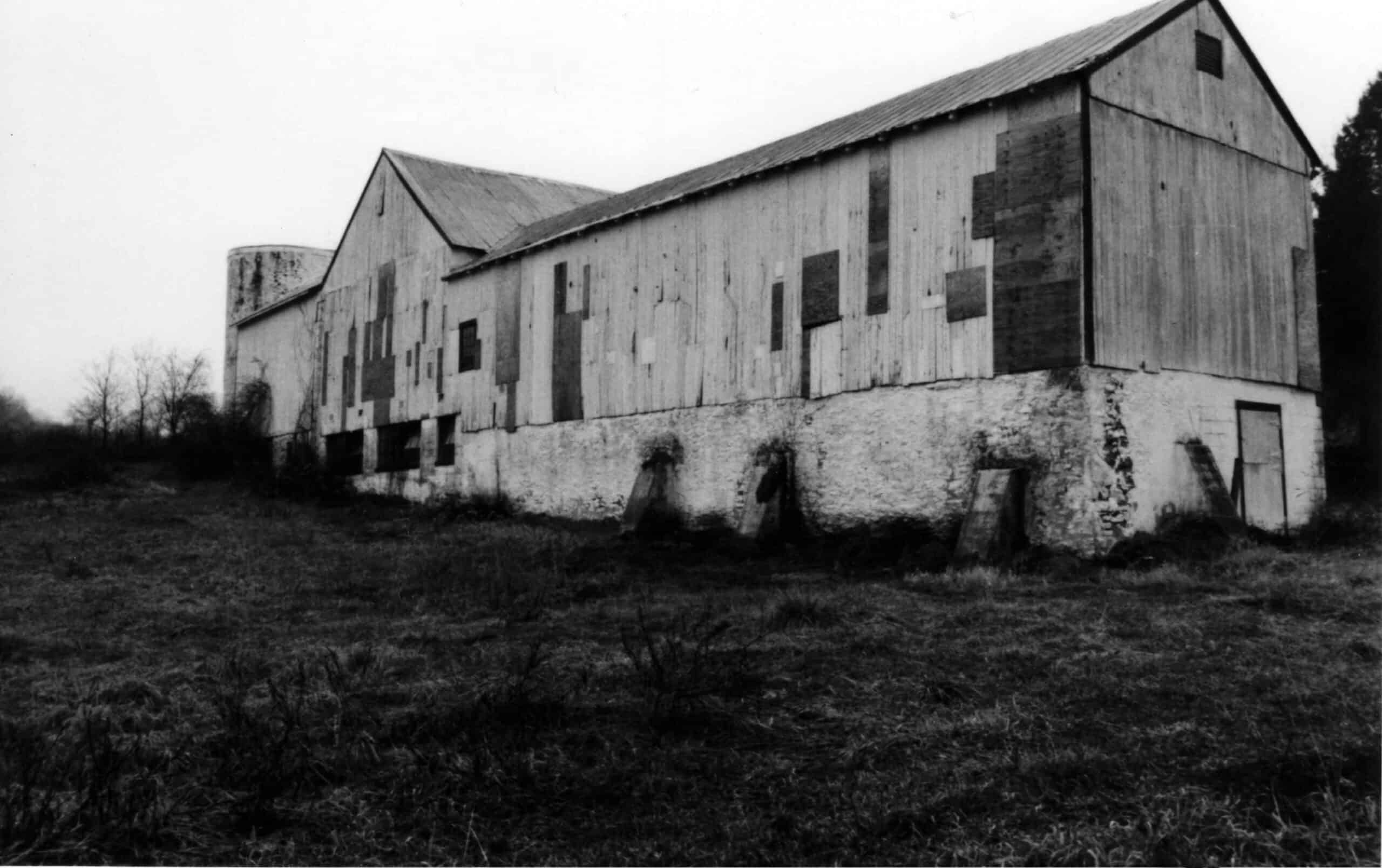 Photo of an old barn before restoration.