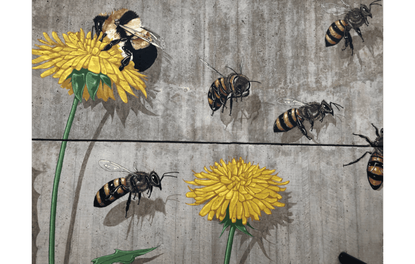 The Good of the Hive, Smithsonian's National Zoo (DETAIL), 2018 Mural. Smithsonian's National Zoo, Washington, D.C.