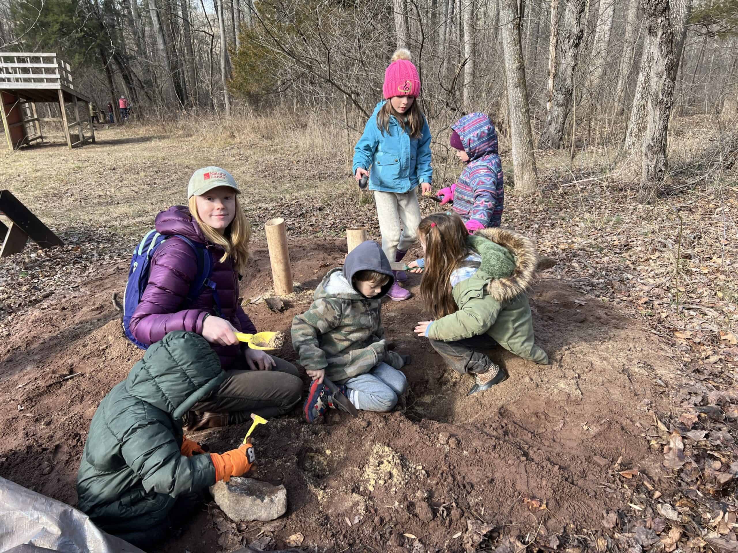 Kids digging in the dirt